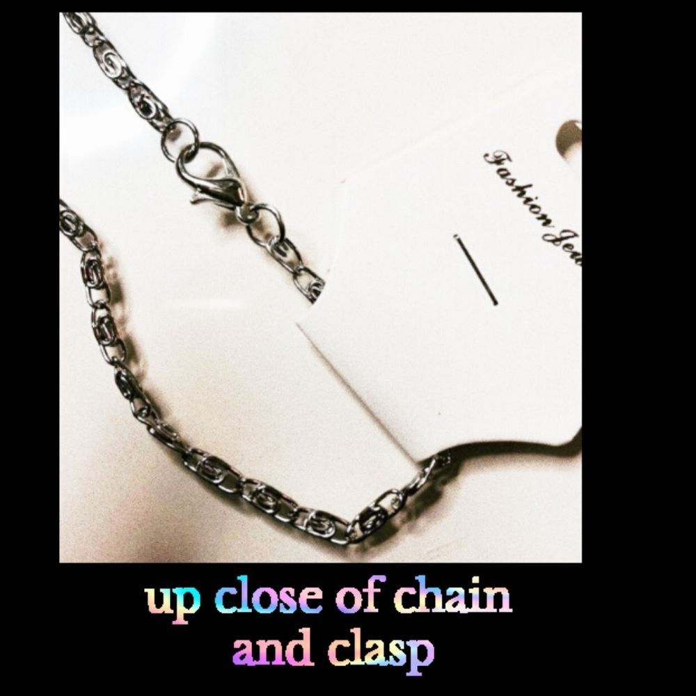 Crescent moon galaxy necklace purple/blue - Picture 3 of 6